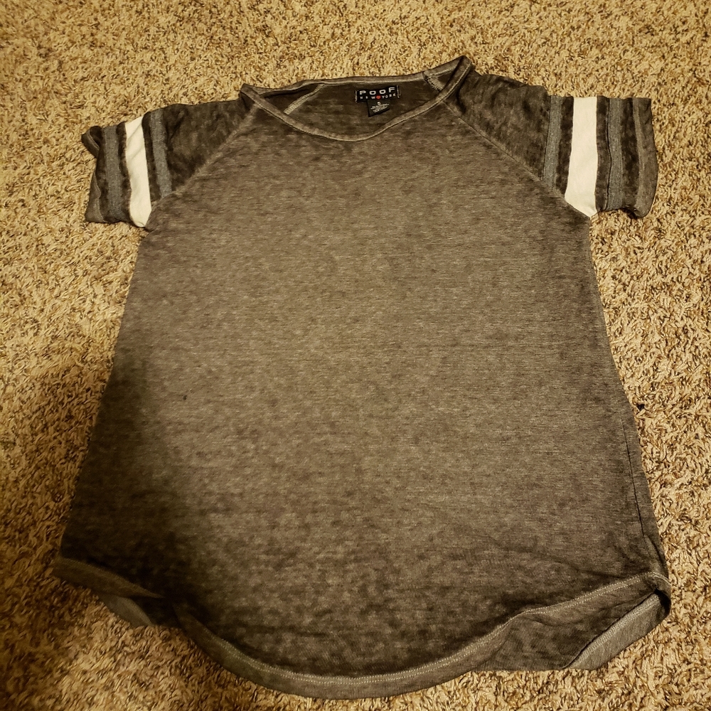 Poof baseball tee